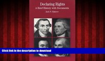 Read book  Declaring Rights: A Brief History with Documents (Bedford Cultural Editions Series)