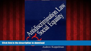 Best books  Antidiscrimination Law and Social Equality online to buy