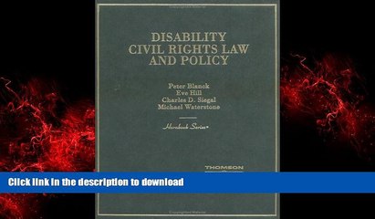 liberty books  Disability Civil Rights Law and Policy (Hornbook) online for ipad