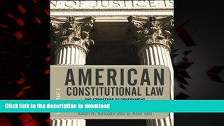 liberty book  American Constitutional Law, Eighth Edition, Volume 1: The Structure of Government