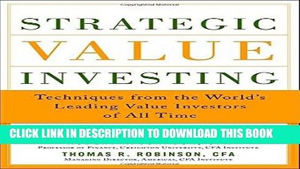 [PDF] Strategic Value Investing: Practical Techniques of Leading Value Investors Popular Collection