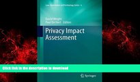 Buy books  Privacy Impact Assessment (Law, Governance and Technology Series)