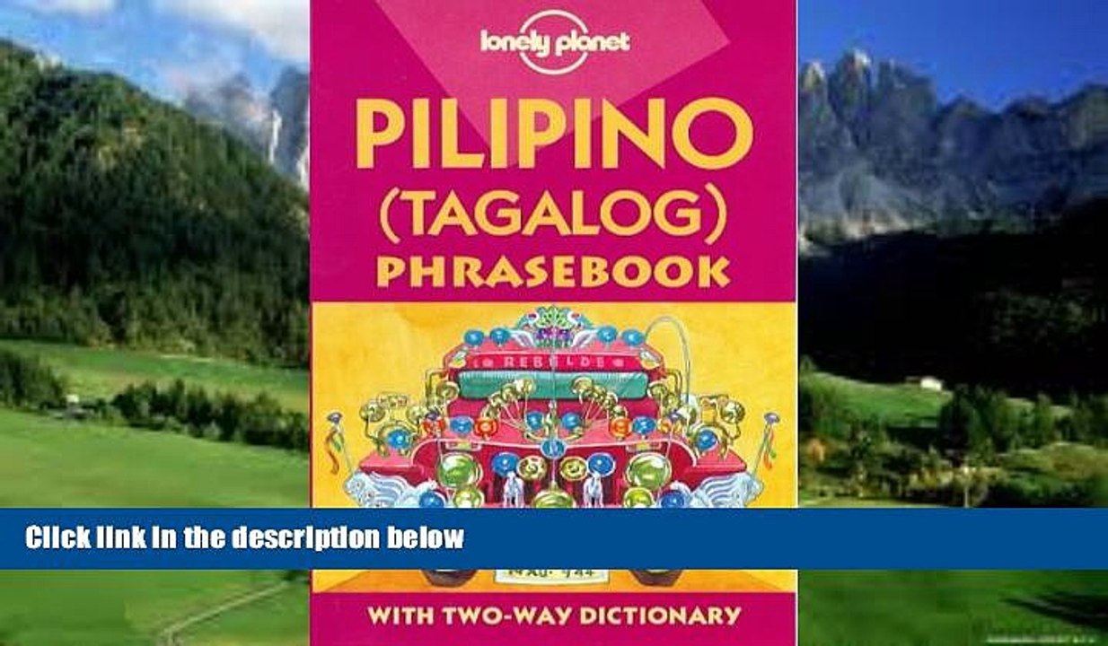 Best Buy Deals  Lonely Planet Pilipino (Tagalog) Phrasebook (Lonely Planet Phrasebooks)  Best