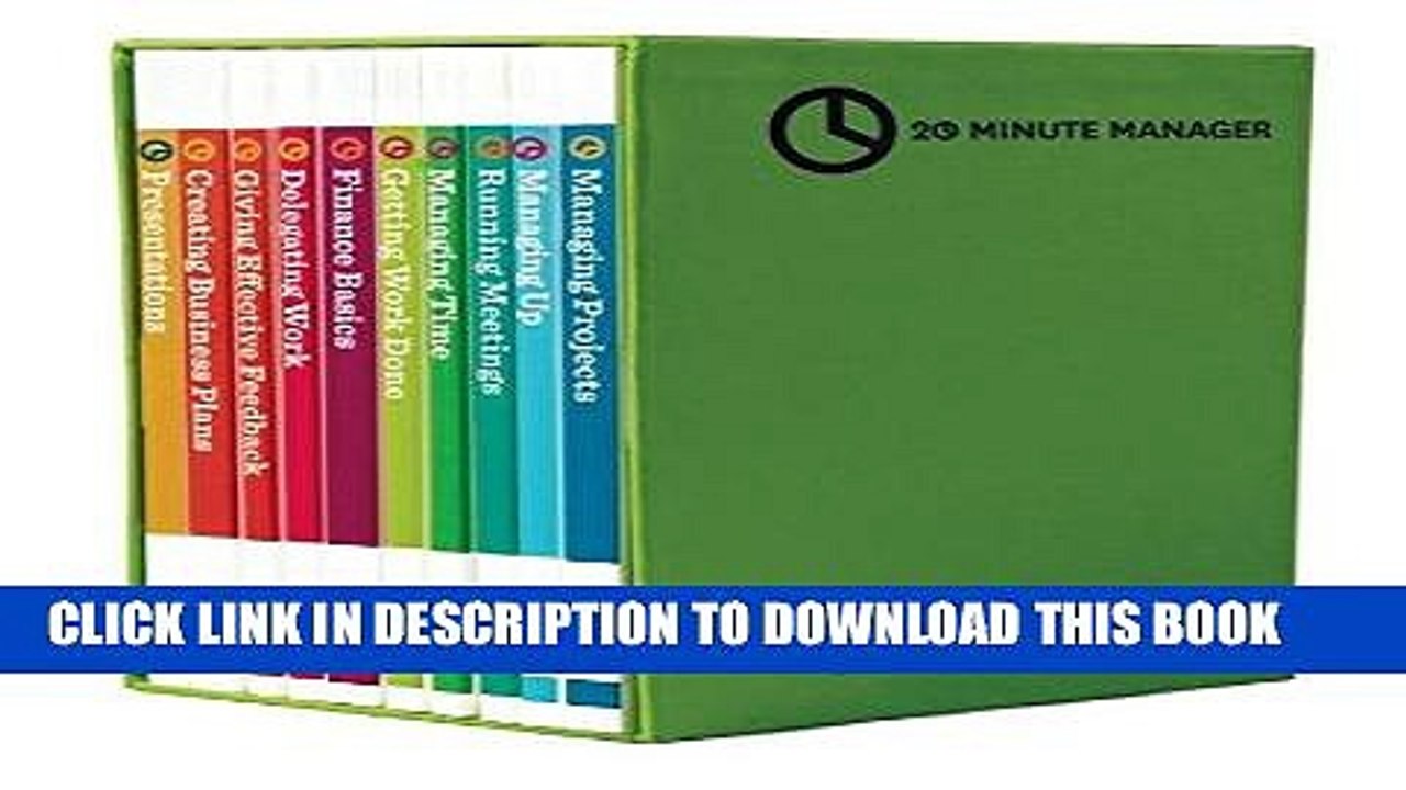 [PDF] HBR 20-Minute Manager Boxed Set (10 Books) (HBR 20-Minute Manager Series) Full Collection
