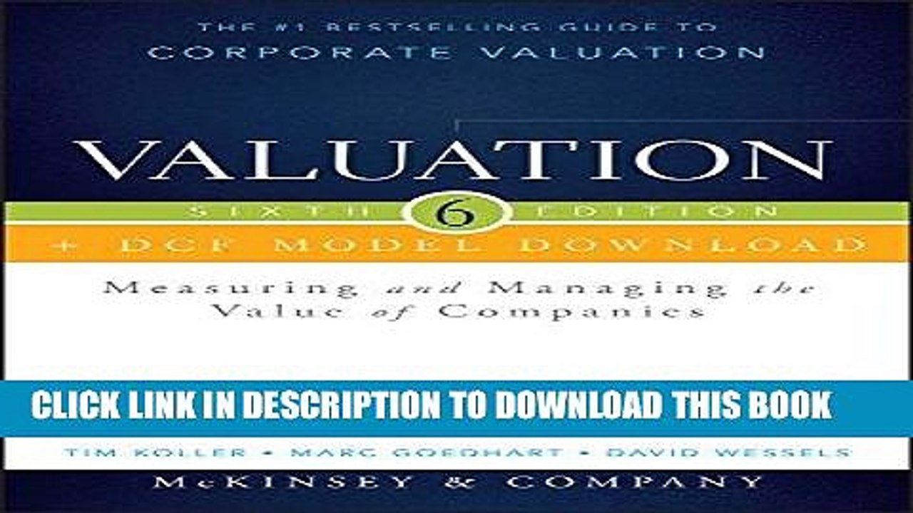 [PDF] Valuation + DCF Model Download: Measuring and Managing the Value of Companies (Wiley