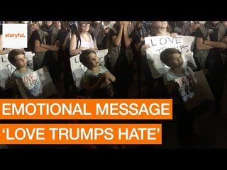 Young Girl Delivers Inspiring Message at Anti-Trump Protest