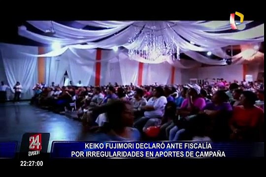 Keiko Fujimori declaró ante la Fiscalía por irregularidades en aportes de campaña