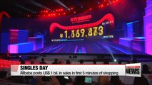 Alibaba posts US$ 1 bil. in sales in first 5 minutes of shopping
