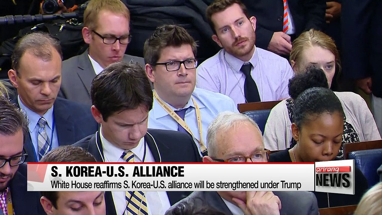 White House reaffirms S. Korea-U.S. alliance will be strengthened under Trump