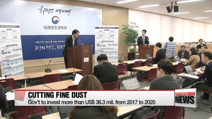 Gov't lays out roadmap to reduce fine dust