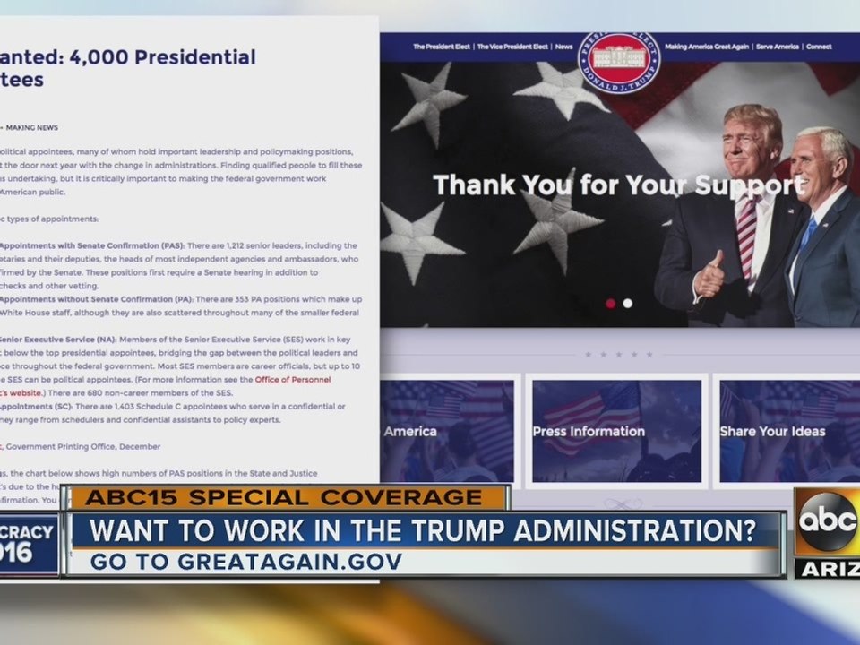 Join Donald Trump’s administration