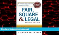 Best book  Fair, Square   Legal: Safe Hiring, Managing   Firing Practices to Keep You   Your
