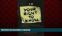 Read book  Your Right to Know: A Citizen s Guide to the Freedom of Information Act online to buy