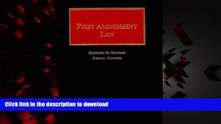 Best books  First Amendment (University Casebook Series) online pdf
