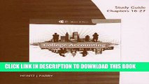 [PDF] Study Guide with Working Papers, Chapters 16-27 for Heintz/Parry s College Accounting