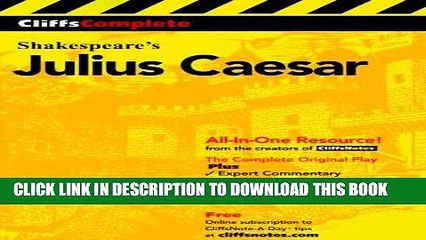 Read Now CliffsComplete Julius Caesar PDF Online