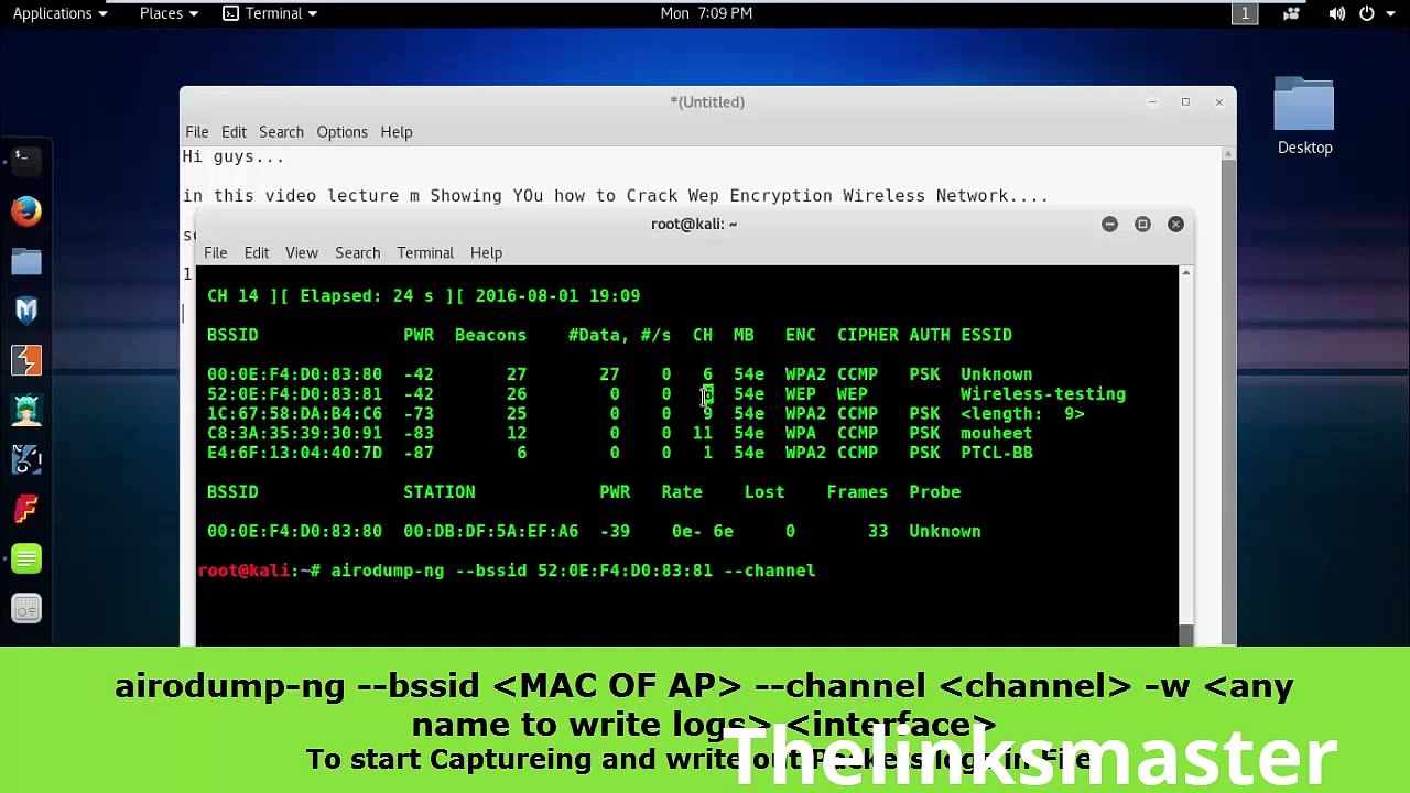 How to Cracking WEP, WPA, and WPA2: Wi-Fi Security Encrypted Wireless Network Using Kali linux