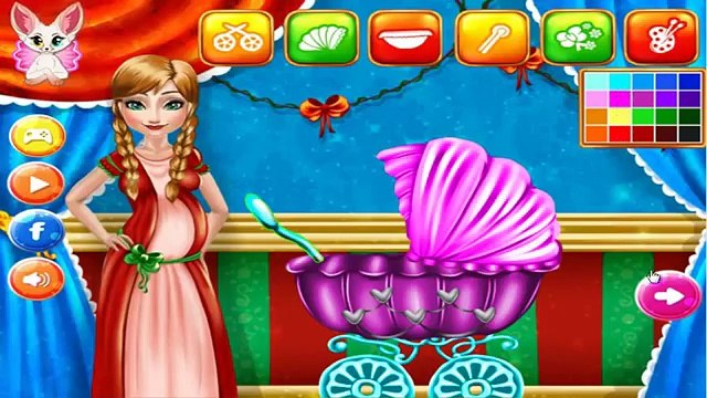 Frozen Anna Gives Birth | Pregnant Anna Give Birth | Princess Baby Girl Games for Kids