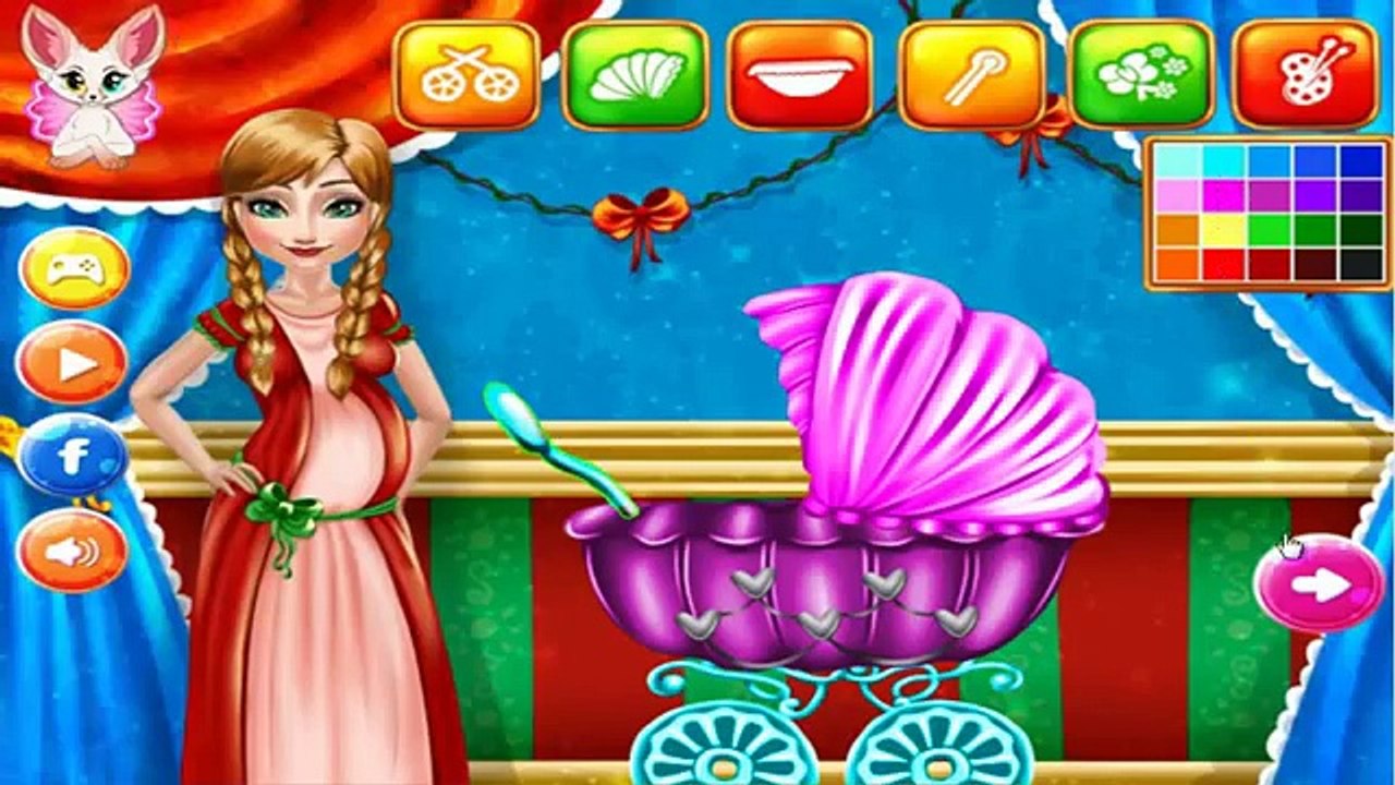 Frozen Anna Gives Birth | Pregnant Anna Give Birth | Princess Baby Girl Games for Kids