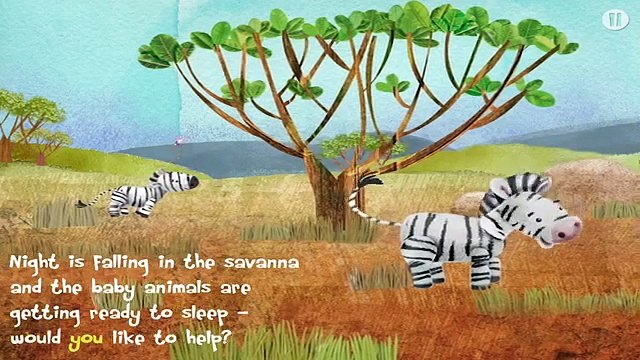 Goodnight Safari Baby Animal Bedtime Educational Interactive Storybook for Kids & Toddler