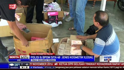 Polda Sulteng dan BPOM Amankan Ribuan Kosmetik Ilegal