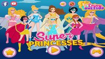 Disney Princesses as Superheroes -Rapunzel Elsa Anna Ariel Jasmine Dress Up Games for Girls