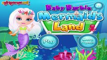 Baby Barbie Mermaids Land Baby Ariel Dress Up Game for Girls