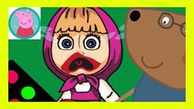 Peppa Pig Makeup Crying Masha New Episodes With Spiderman Fingerfamily Nursery Rhymes Lyrics Action