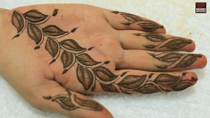 Simple Easy Unique Bel Mehndi Designs For Hands_Mehandi Tutorial For Beginners