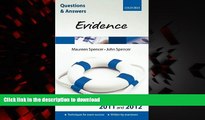 Read books  Q   A Evidence 2011 and 2012 (Questions   Answers (Oxford)) online for ipad