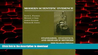 Buy books  Modern Scientific Evidence: Standards, Statistics, and Research Methods, 2008 Student