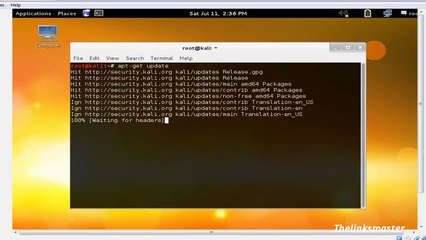12.How to Update and Upgrade Kali Linux lecture Tutorial by --Thelinksmaster - YouTube