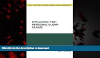 Read books  Evaluation for Personal Injury Claims (Best Practices for Forensic Mental Health