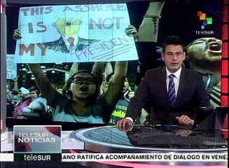 Protestas anti Trump llegan a su tercera noche consecutiva