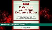 Read books  Federal   California Evidence Rules 2007 (Statutory Supplement) online to buy