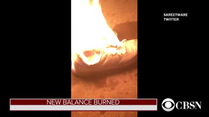 Brûlez vos baskets New Balance, ils soutiennent Trump !!