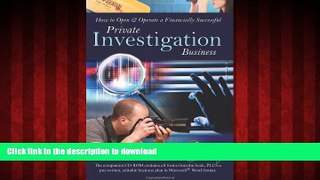 Buy book  How to Open   Operate a Financially Successful Private Investigation Business: With