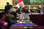 Ollanta Humala y Pedro Cateriano evadieron preguntas de Comisión de Defensa