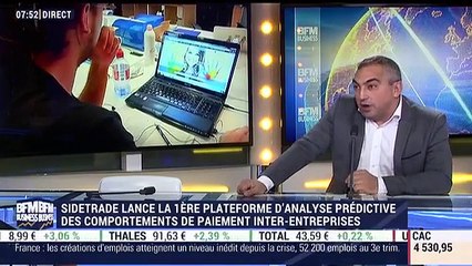 "Sidetrade veut mettre l'intelligence artificielle au cœur du crédit inter-entreprises", Olivier Novasque - 11/11