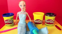 Frozen Elsa Play Doh Dress Batman Bat Girl with ToysReviewToys Super Olaf by DisneyCarToys