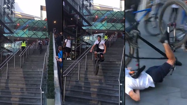 Quand tu veux descendre des escaliers en VTT