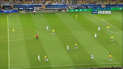 Ramiro Funes Mori tackle on Neymar