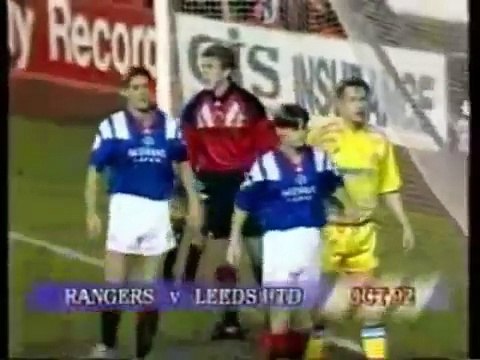 21.10.1992 - 1992-1993 UEFA Champions League 2nd Round 1st Leg Glasgow Rangers 2-1 Leeds United