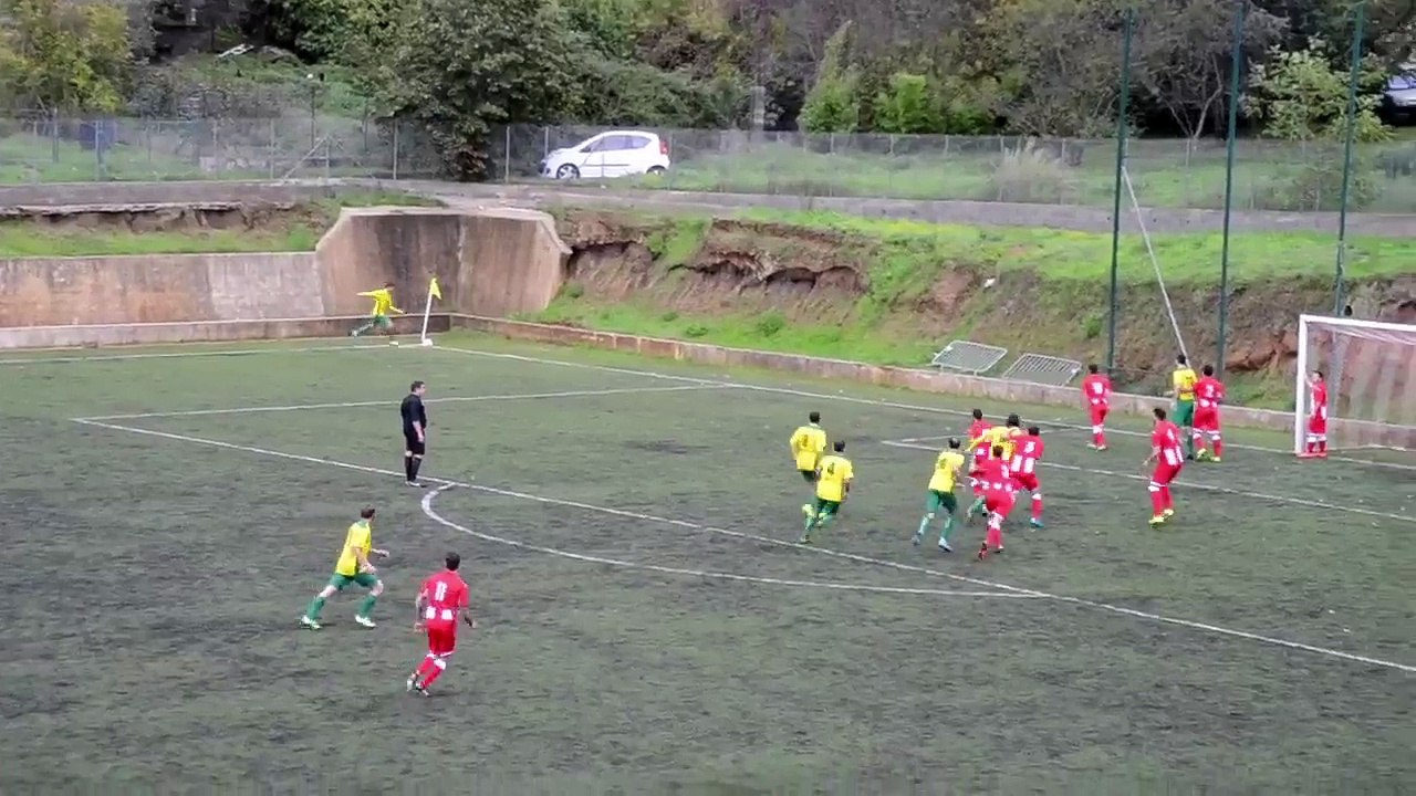 1er But Pollizzi à Bastelicaccia 2 ème min. Victoire 3 à 0.