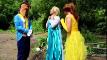 Frozen Elsa & Spiderman DO THE LIMBO! w_ Joker Maleficent Pink Spidergirl Anna! Superheroes IRL -) - YouTube