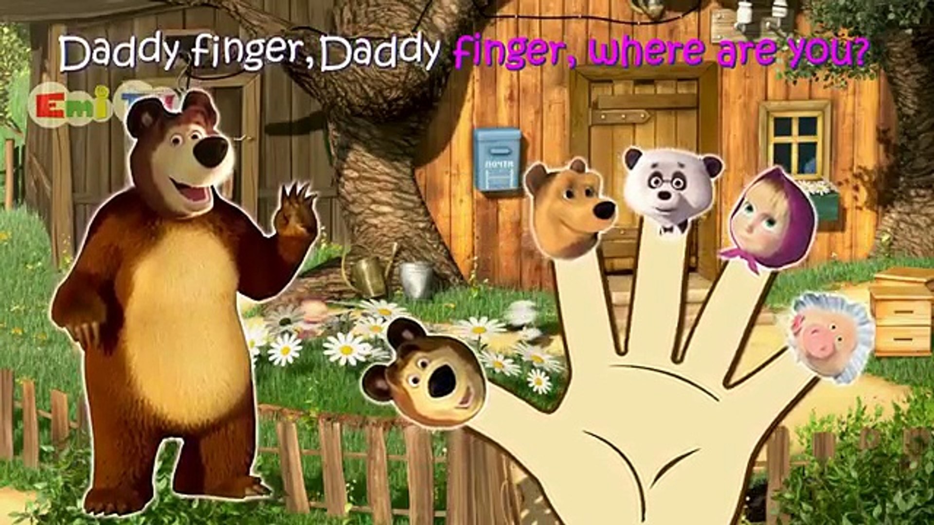 Masha Finger Family | Nursery Rhymes Lyrics - Vidéo Dailymotion