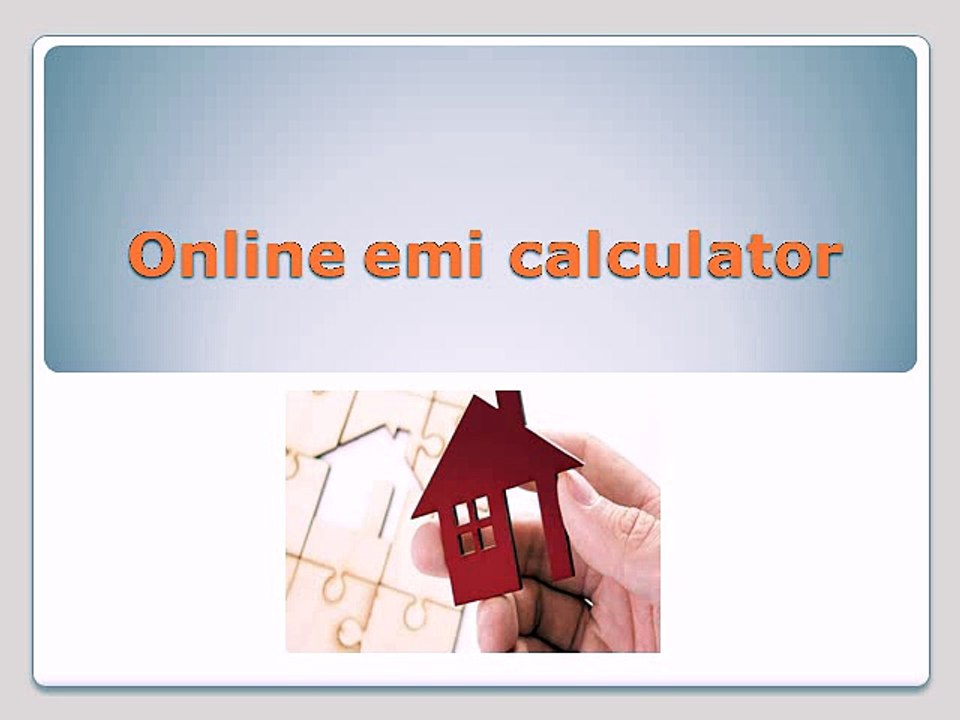 Online emi calculator