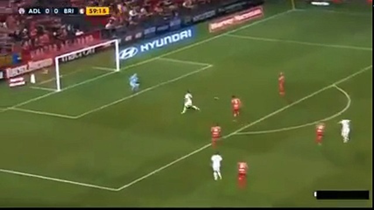 Adelaide United vs Brisbane Roar 0-1  Brett Holman Goal A-League  11-11-2016 (HD)