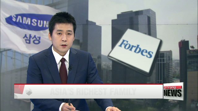 Samsung Group family tops Forbes' 50 richest list
