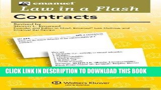 Best Seller Law in a Flash: Contracts Free Read